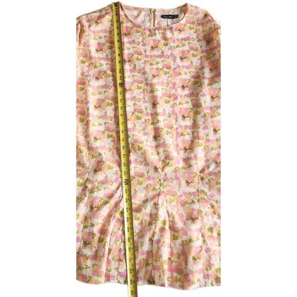 Boohoo Boho NWT Floral Dress Pink White Coral Lightweight Hippie Festival Size 6 - Picture 7 of 8